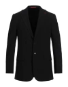 Isaia Man Blazer Black Size 44 Cotton