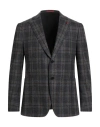 Isaia Man Blazer Grey Size 40 Wool, Cashmere In Gray