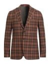 Isaia Man Blazer Tan Size 46 Wool, Cashmere In Brown