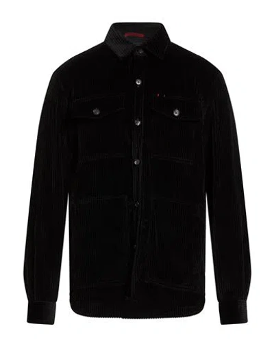Isaia Man Jacket Black Size Xl Cotton