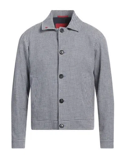 Isaia Man Jacket Blue Size 44 Cotton