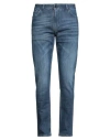 Isaia Man Jeans Blue Size 34 Cotton, Elastane In Blue