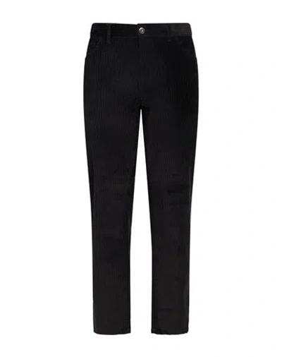 Isaia Man Pants Black Size 40 Cotton, Elastane