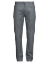 Isaia Man Pants Charcoal Size 42 Wool, Cashmere, Elastane In Gray