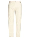 Isaia Man Pants Cream Size 38 Wool In White