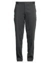 Isaia Man Pants Grey Size 40 Cotton, Cashmere, Elastane In Black