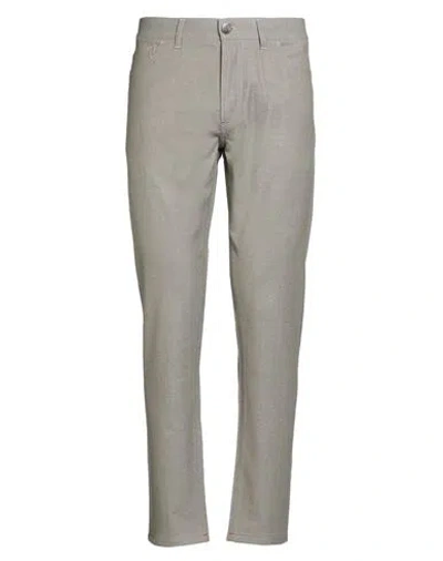 Isaia Man Pants Khaki Size 40 Wool, Polyamide, Elastane In Gray