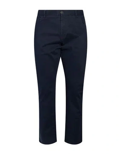 Isaia Man Pants Midnight Blue Size 36 Cotton, Elastane