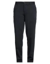 Isaia Man Pants Midnight Blue Size 40 Cotton, Cashmere, Elastane In Blue
