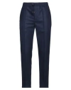 Isaia Man Pants Navy Size 38 Wool In Blue