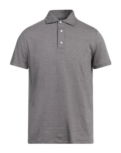 Isaia Man Polo Shirt Dark Brown Size Xxl Cotton