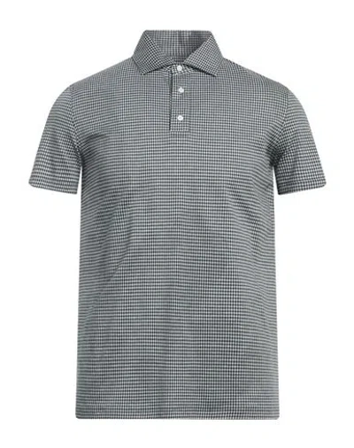 Isaia Man Polo Shirt Dark Green Size Xxl Cotton