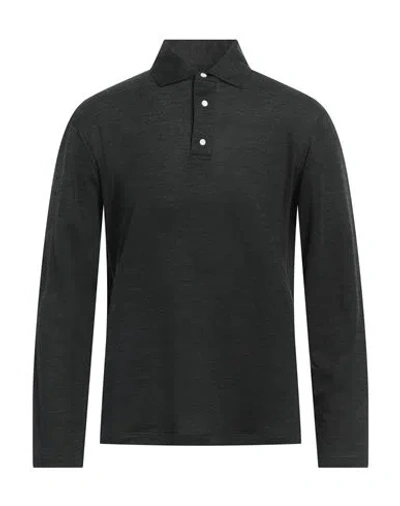 Isaia Man Polo Shirt Dark Green Size Xxl Wool