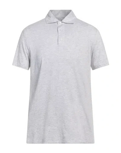 Isaia Man Polo Shirt Light Grey Size 3xl Cotton