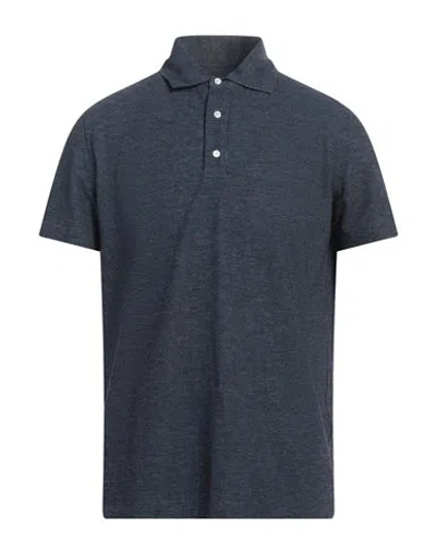 Isaia Man Polo Shirt Navy Size 3xl Cotton