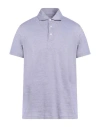Isaia Man Polo Shirt Purple Size Xxl Cotton
