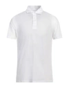 Isaia Man Polo Shirt White Size Xxl Cotton In White