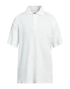 Isaia Man Polo Shirt White Size Xxl Cotton In White