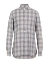 Isaia Man Shirt Beige Size 17 Cotton In Beige