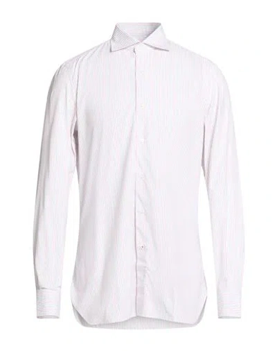 Isaia Man Shirt Pink Size 16 ½ Cotton