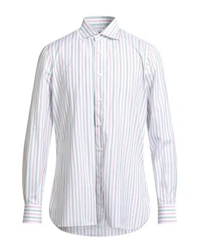 Isaia Man Shirt Pink Size 17 Cotton