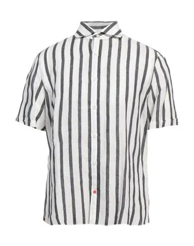 Isaia Man Shirt White Size 15 ¾ Linen