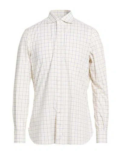 Isaia Man Shirt White Size 16 ½ Cotton