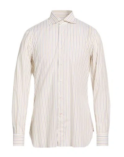 Isaia Man Shirt White Size 16 ½ Cotton