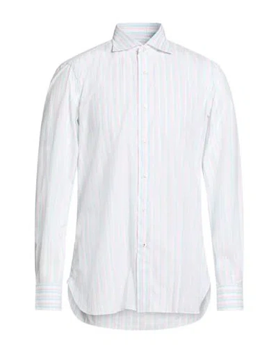 Isaia Man Shirt White Size 16 ½ Cotton