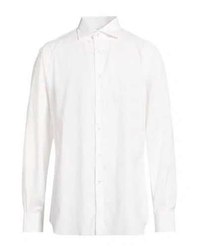 Isaia Man Shirt White Size 16 ½ Cotton