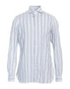 Isaia Man Shirt White Size 16 Cotton In White