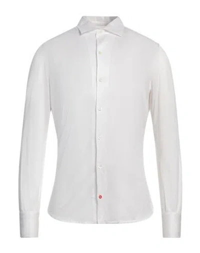 Isaia Man Shirt White Size 17 ½ Cotton