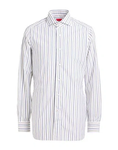 Isaia Man Shirt White Size 17 Cotton