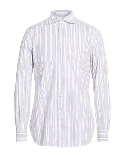 Isaia Man Shirt White Size 17 Cotton