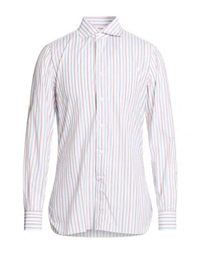 Isaia Man Shirt White Size 17 Cotton