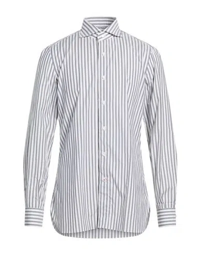 Isaia Man Shirt White Size 17 Cotton