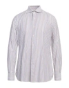 Isaia Man Shirt White Size 17 ½ Cotton, Linen In White