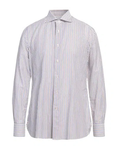 Isaia Man Shirt White Size 17 ½ Cotton, Linen