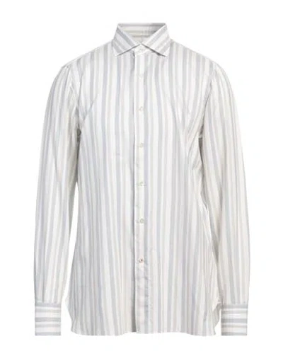 Isaia Man Shirt White Size 17 ½ Cotton, Silk