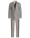 ISAIA ISAIA MAN SUIT COCOA SIZE 42 WOOL