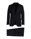 Isaia Man Suit Midnight Blue Size 48 Wool In Blue