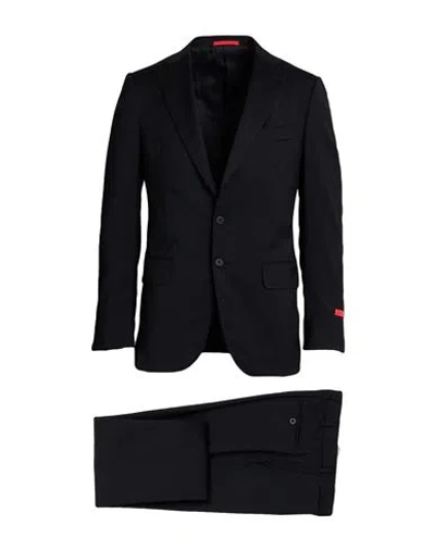 Isaia Man Suit Midnight Blue Size 48 Wool