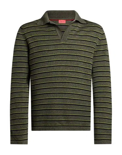 Isaia Man Sweater Green Size S Cashmere