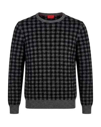 Isaia Man Sweater Grey Size S Cashmere, Silk In Gray