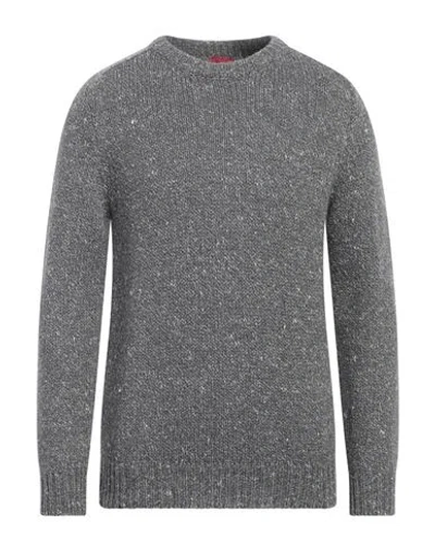 Isaia Man Sweater Grey Size M Cashmere, Silk