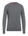 Isaia Man Sweater Grey Size Xxl Wool