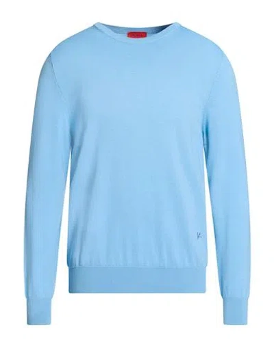 Isaia Man Sweater Light Blue Size Xxl Wool
