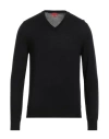 Isaia Man Sweater Midnight Blue Size 3xl Wool