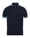Isaia Man Sweater Midnight Blue Size M Cotton