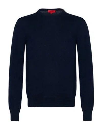 Isaia Man Sweater Midnight Blue Size S Cashmere